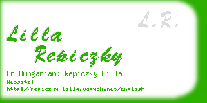 lilla repiczky business card